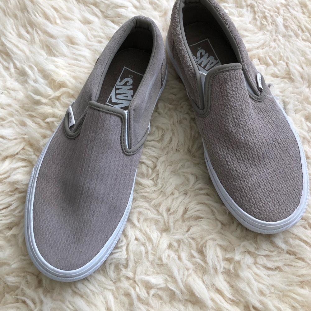 Vans slip on suede beige  sz7